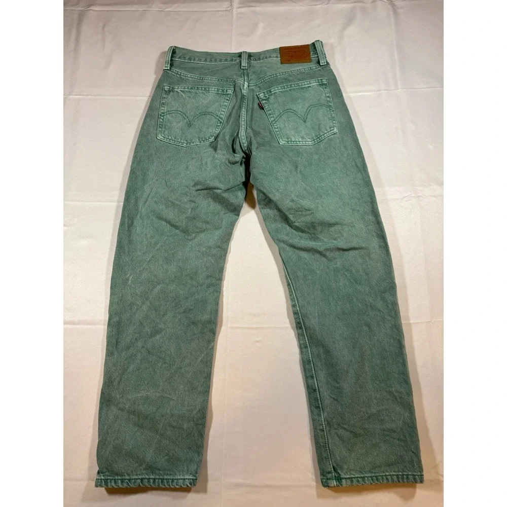 Women's Levi 501 Premium Jeans Green Size 28 X 26